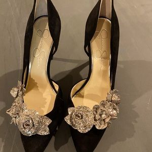 Black and Silver heels